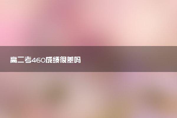 高二考460成绩很差吗