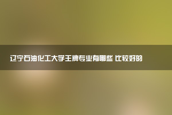 辽宁石油化工大学王牌专业有哪些 比较好的专业推荐