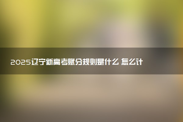 2025辽宁新高考赋分规则是什么 怎么计算