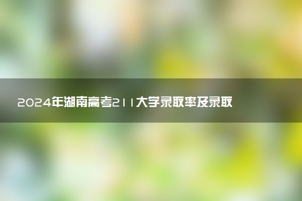 2024年湖南高考211大学录取率及录取人数是多少