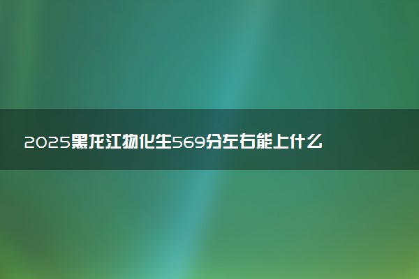 2025黑龙江物化生569分左右能上什么大学 可以报考的院校名单