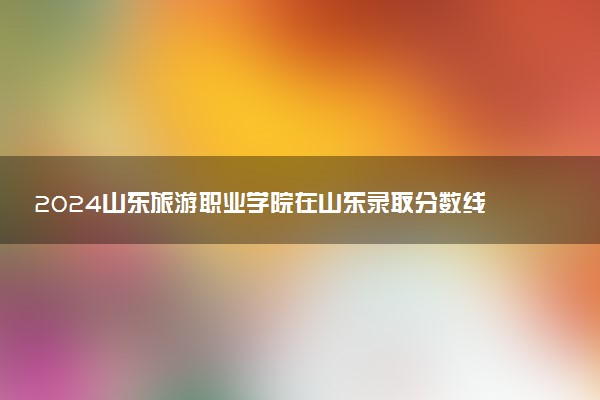 2024山东旅游职业学院在山东录取分数线 各专业分数及位次