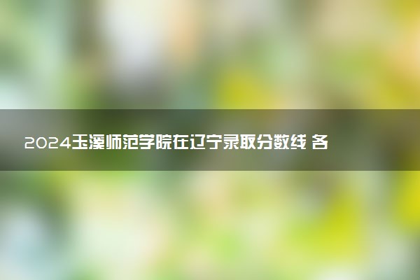 2024玉溪师范学院在辽宁录取分数线 各专业分数及位次