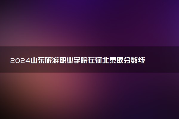 2024山东旅游职业学院在河北录取分数线 各专业分数及位次